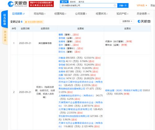 京東數科關聯公司退出深圳神圖科技股東，螞蟻金服關聯公司實現全資控股